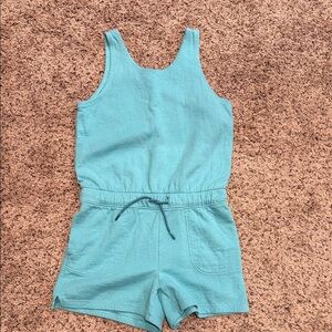 Athleta girls XL/14 Teal Sleeveless Romper